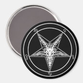 Baphomet Oude Stijl magneet - 3 inch (Voorkant / Achterkant)
