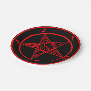 Baphomet Papieren Bordje