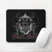Baphomet Pentagram Black Metal Muismat (Met muis)