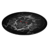 Baphomet Pentagram Black Metal Snijplank (Hoek)