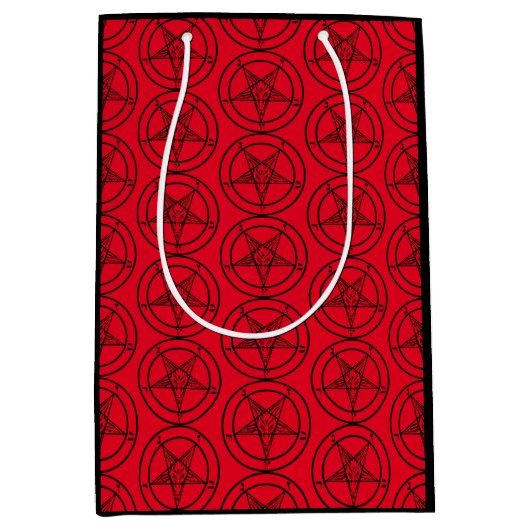 Baphomet Pentagram  Medium Cadeauzakje (Voorkant)