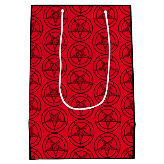 Baphomet Pentagram  Medium Cadeauzakje (Achterkant)