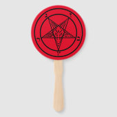 Baphomet Pentagram Satanic Handwaaier (Achterkant)