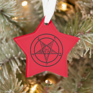 Baphomet Pentagram Satanic Ornament