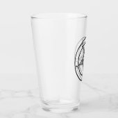 Baphomet Pentagram Satanic Pint Glass Glas (Rechts)