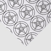Baphomet Pentagram Satanic Tissuepapier (Detail)