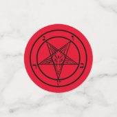 Baphomet Pentagram Satanische Confetti