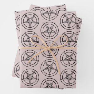 Baphomet Pentagramme Papier Satanique