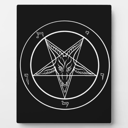 Baphomet Plaque Fotoplaat (Voorkant)