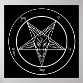 Baphomet Poster - 2,00 m vierkant (Voorkant)