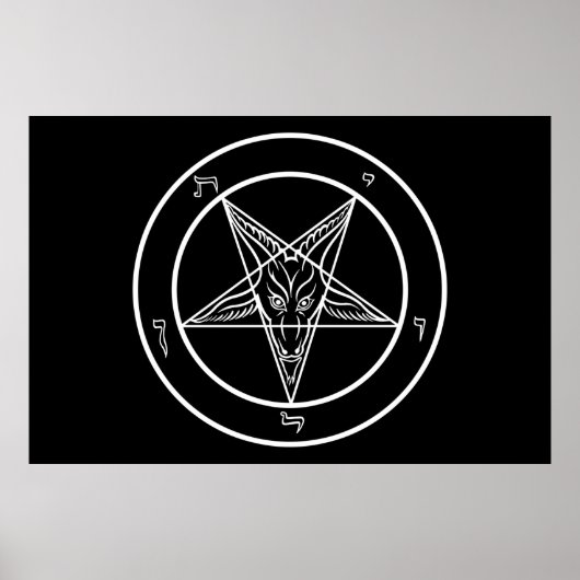 Baphomet Poster Enorme 60-inch breedbeeld (Voorkant)