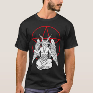 Baphomet Praying Demon Satanic Lucifer Beelzebub T-shirt