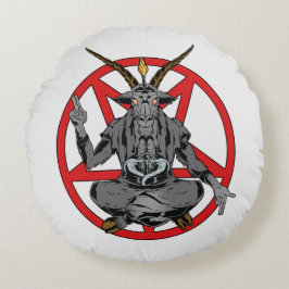 Baphomet Rond Kussen