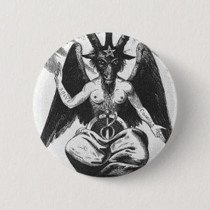 Baphomet Round Button