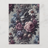 Baphomet’s Boeket – Gotisch Victoriaans Feestdagenkaart (Voorkant)