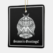 Baphomet Satanic Keramisch Ornament (Links)