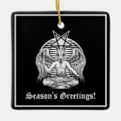 Baphomet Satanic Keramisch Ornament (Voorkant)