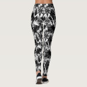 Baphomet Satanic Zwart-wit Gotische Duivel Leggings (Achterkant)