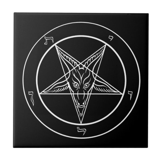 Baphomet Tile Tegeltje (Voorkant)