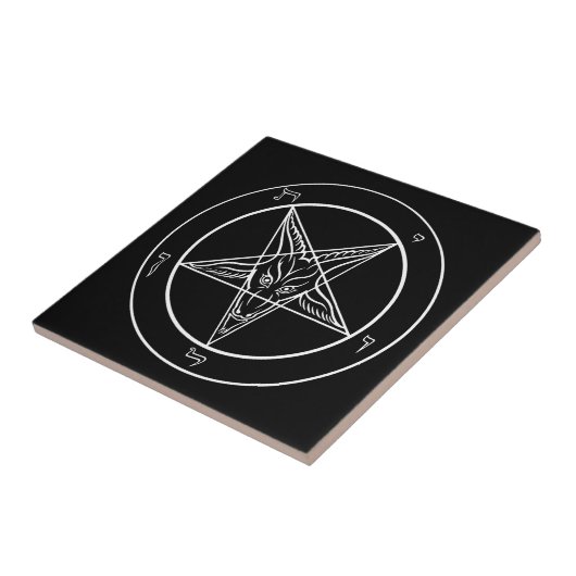 Baphomet Tile Tegeltje (Zijkant)
