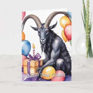 Baphomet Verjaardagsballonnen & Geschenken Gotisch Kaart