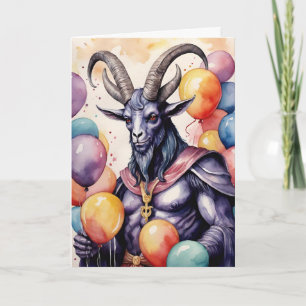 Baphomet Verjaardagsballonnen & Geschenken Gotisch Kaart