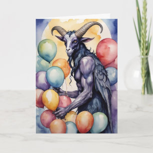 Baphomet Verjaardagsballonnen & Geschenken Gotisch Kaart