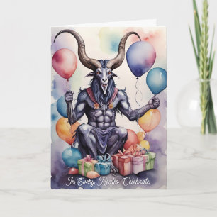 Baphomet Verjaardagsballonnen & Geschenken Gotisch Kaart