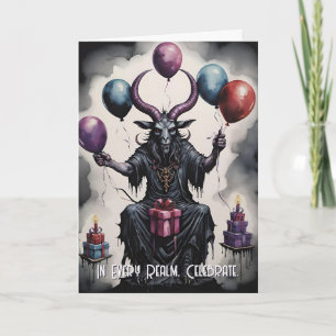 Baphomet Verjaardagsballonnen & Geschenken Gotisch Kaart