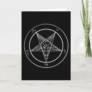 Baphomet-Wenskaart (leeg/) Kaart