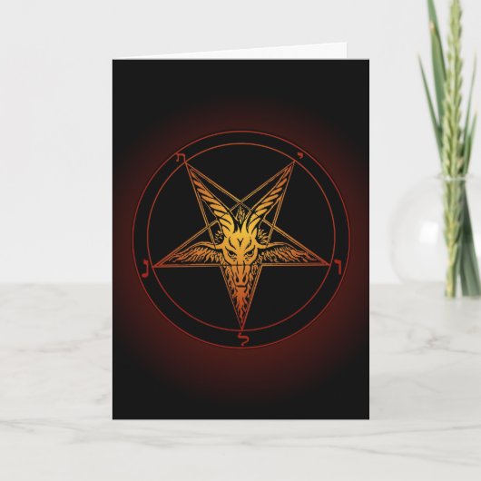 Baphomet Winter Solstice Kaart (Voorkant)