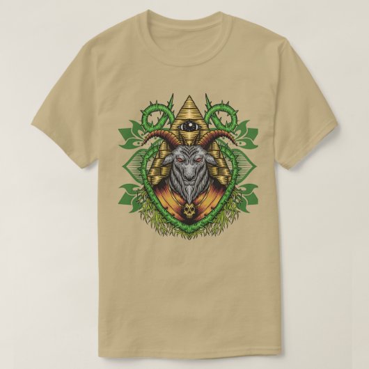 Baphometvectorillustratie T-shirt (Design voorkant)