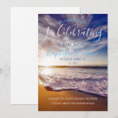 Baptême adulte moderne Invitation personnalisée (Devant / Derrière)