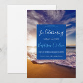 Baptême adulte moderne Invitation personnalisée (Devant / Derrière)