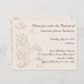 Baptême bébé Invitation (Devant / Derrière)