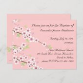 Baptême bébé Invitation (Devant / Derrière)