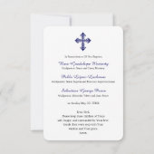 Baptême bébé Souvenir Grande carte de prière (Dos)