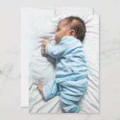 Baptême bleu invitation (Dos)