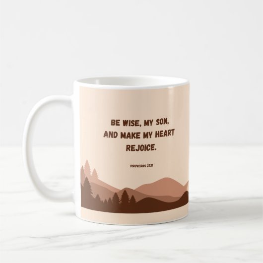 Baptême Cadeau JW Mug Écriture Bible Verset Pour L (Gauche)