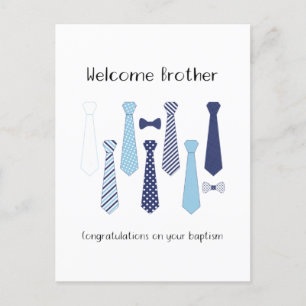 Baptême cadeau pour frère JW Carte postale