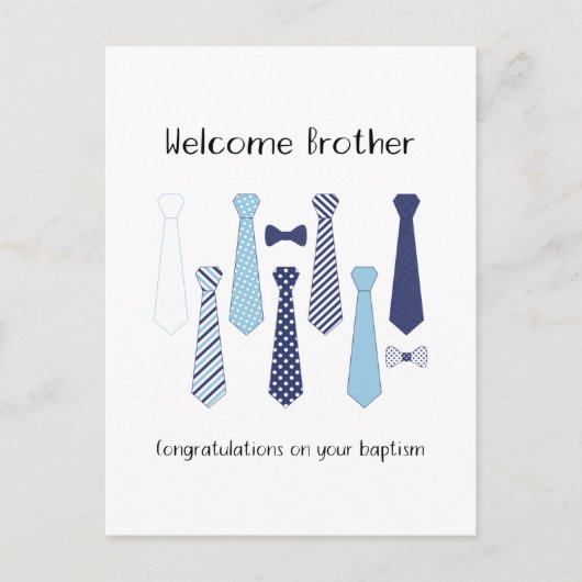 Baptême cadeau pour frère JW Carte postale (Devant)