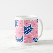 Baptême Cadeau rose bleu Abstrait JW Mug (Devant droit)