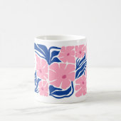 Baptême Cadeau rose bleu Abstrait JW Mug (Centre)