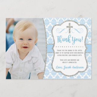 Baptême Carte de remerciements avec photo | Baptêm