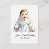 Baptême catholique carte de souvenir pour bébé gar (Devant)