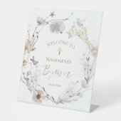 Baptême catholique fleur sauvage signe de bienvenu (Recto)