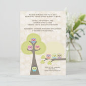 Baptême Cérémonie de baptême Cute Ows Invitation (Debout devant)