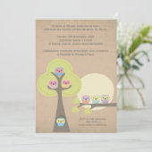 Baptême Cérémonie de baptême Cute Ows Invitation (Debout devant)