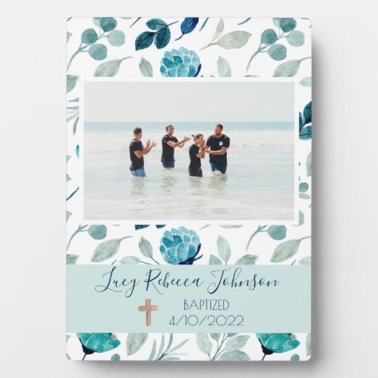 Baptême chrétien de la fille Plaque commémorative  (Devant)