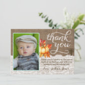 Baptême Christening Carte de remerciements, Croix (Debout devant)